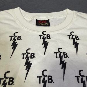 Y2K Elvis Presley TCB AOP Lighting “Taking Care Of Business” Tee Men's Size M